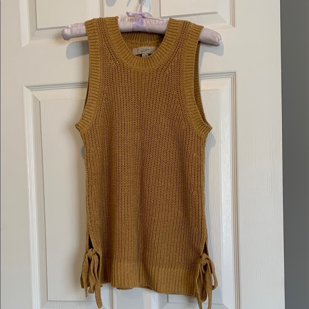 LOFT Mustard Knit Sweater